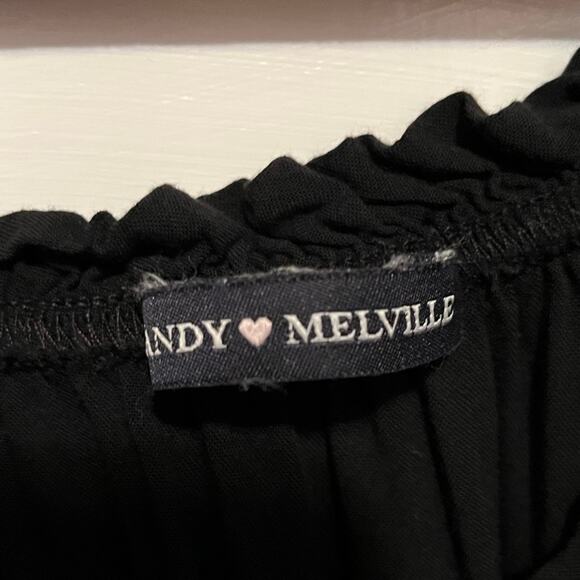 Brandy Melville Cropped Peasant Top - Picture 4 of 6